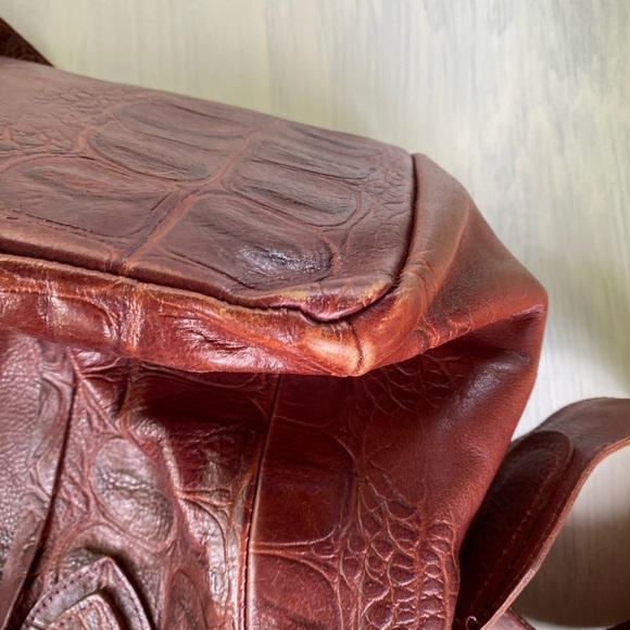 Large Let and Her Contemporary genuine leather bag with wide crossbody s… - Picture 11 of 16